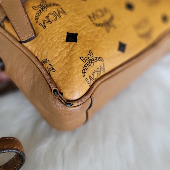 100% Authentic congnac MCM vintage crossbody bag - Picture 5 of 15
